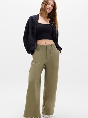 Athleta Women’s Skyline High Rise Wide Leg Pants In Perennial Olive